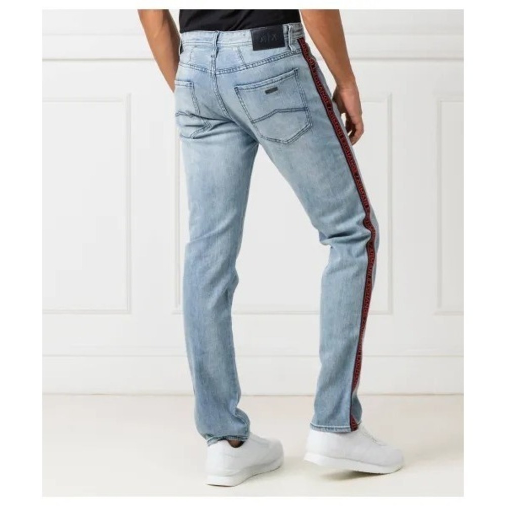 A/X J13 Slim Jeans light wash with Armani Exchange on the sides men's size 31 - Picture 2 of 11
